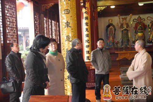 上海市民宗委领导视察西林禅寺消防安全工作