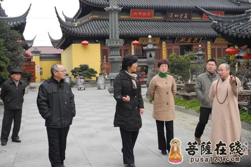 上海市民宗委领导视察西林禅寺消防安全工作