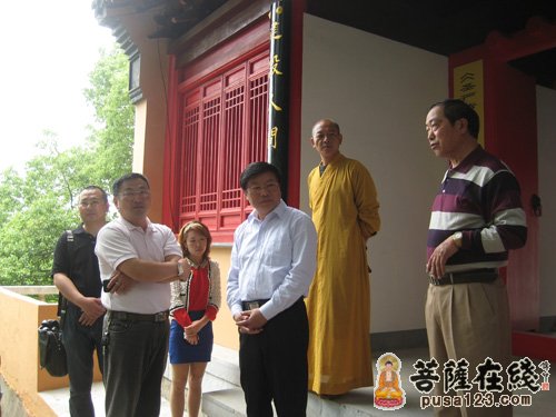 佛教-南通市民宗局局长马建清一行到圣严法师纪念馆视察