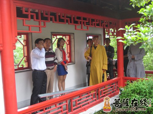 佛教-南通市民宗局局长马建清一行到圣严法师纪念馆视察