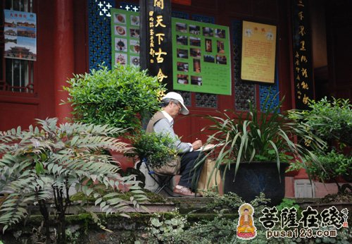峨眉山-四川文史研究馆书画团圆满结束峨眉采风写生之旅