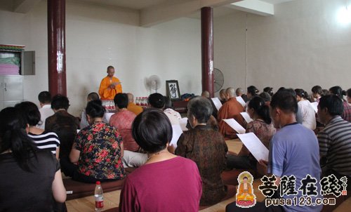 武汉鄂州大山普渡寺传授观世音菩萨大悲咒水修法 登觉法师主讲