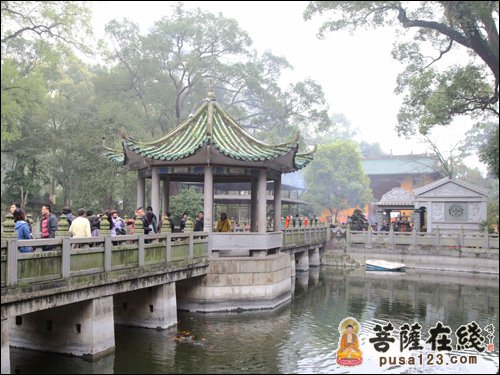 辞别旧岁 喜迎新春 广东南华禅寺香火鼎盛