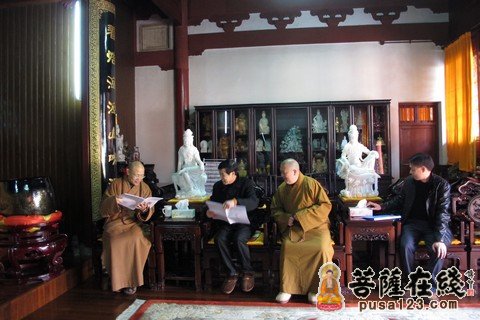 普陀山-普陀山佛协综治办赴普陀山各寺院指导工作