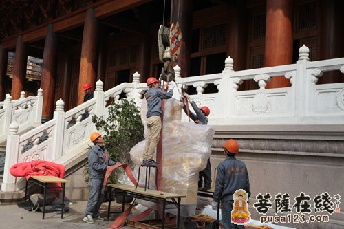 静安寺-上海静安寺古剎山门重建 今举行吊龙正吻仪式