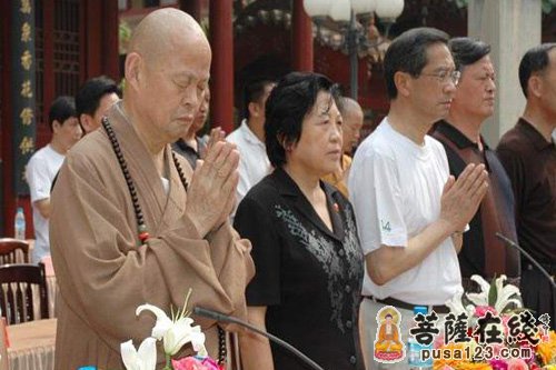 佛教-河北赵县柏林禅寺举行第十四届生活禅夏令营开营仪式