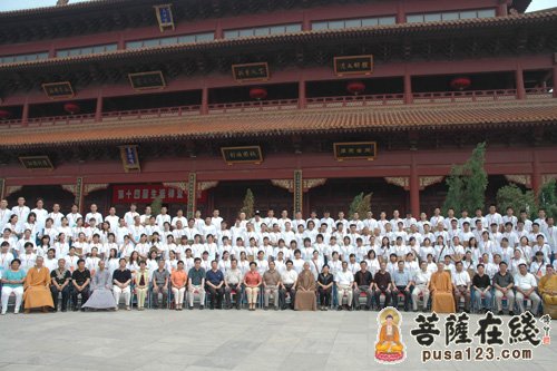 佛教-河北赵县柏林禅寺举行第十四届生活禅夏令营开营仪式