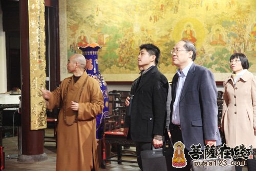 浙江民宗委星级宗教场所考核小组一行考察天童禅寺