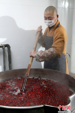 灵隐寺-腊八前夕探秘灵隐寺：50吨食材熬30万余份粥