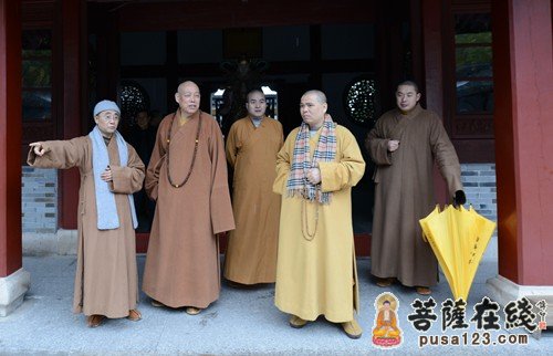 佛教-普陀山佛协会长道慈大和尚赴本山寺院走访慰问
