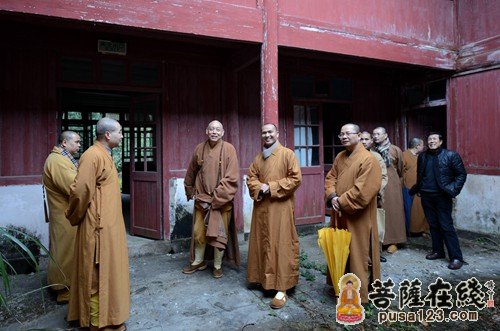 佛教-普陀山佛协会长道慈大和尚赴本山寺院走访慰问