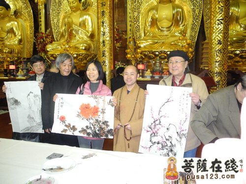 文化-上海绿洲画院与上海西林禅寺文化交流
