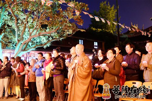 文化-上海龙华古寺举行佛历2558佛诞晚会