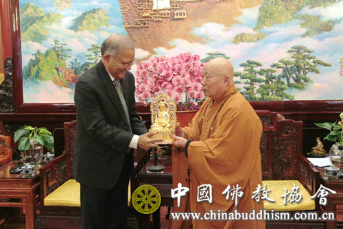 佛教-印度新任驻华大使康特先生一行拜访中国佛教协会