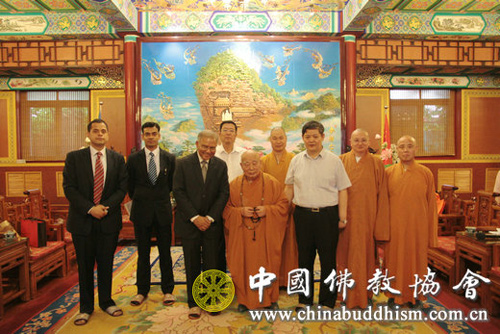 佛教-印度新任驻华大使康特先生一行拜访中国佛教协会