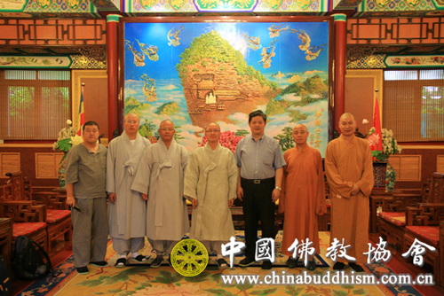 佛教-韩国天台宗总务部长月道法师访问中国佛教协会
