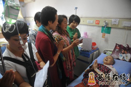 文殊院-成都文殊院福慧功德会法师看望关怀志工徐蒲阳居士