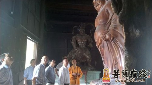 安福寺-浙江省委政法委副书记朱贤良一行莅临安福寺指导工作