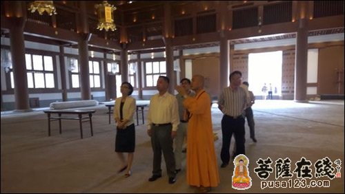 安福寺-浙江省委政法委副书记朱贤良一行莅临安福寺指导工作