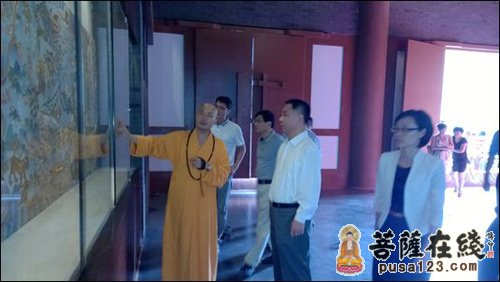 安福寺-浙江省委政法委副书记朱贤良一行莅临安福寺指导工作