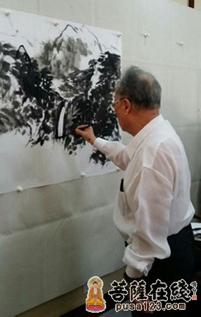 普陀山-普陀山佛协在宝陀讲寺举办书画培训讲座