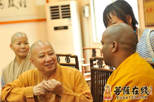光孝寺-印度KUMAR MANO法师一行参访广州光孝寺