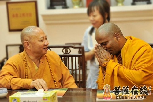 光孝寺-印度KUMAR MANO法师一行参访广州光孝寺