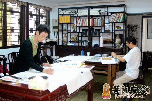 寒山寺-上海炎黄书画院书画家来寒山寺采风笔会