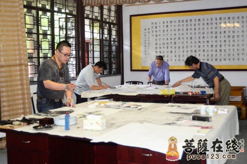 寒山寺-上海炎黄书画院书画家来寒山寺采风笔会