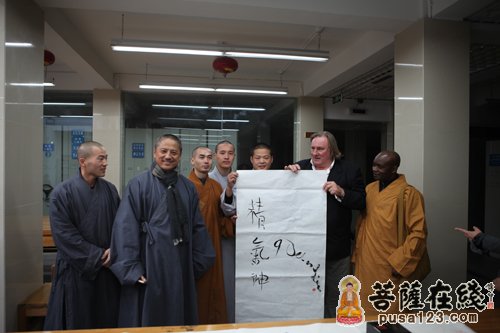 少林寺-法国著名演员杰拉尔·德帕迪约参访河南少林寺