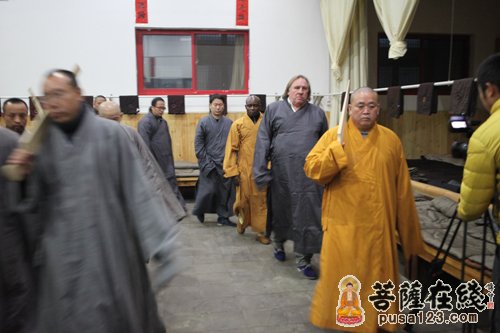 少林寺-法国著名演员杰拉尔·德帕迪约参访河南少林寺