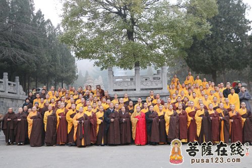 少林寺-嵩山少林寺僧众“寒衣节”扫塔祭祖 缅怀祖师大德