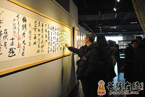 佛教-“花开见佛”少林寺延达法师书画展隆重开幕